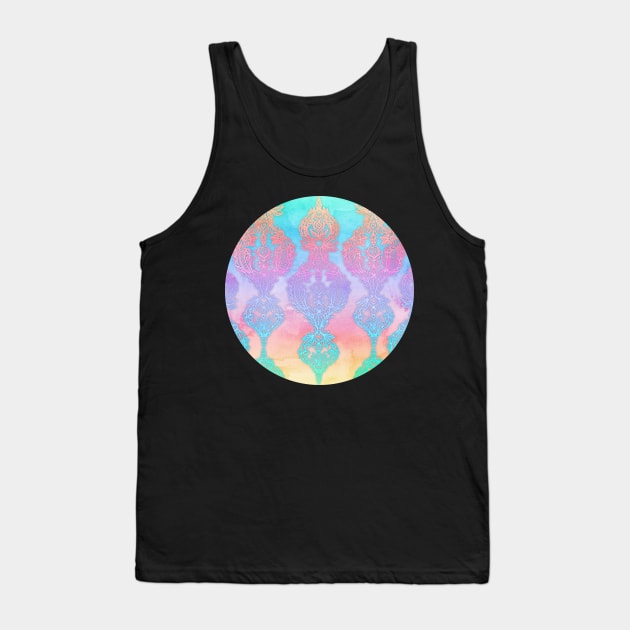 The Ups and Downs of Rainbow Doodles Tank Top by micklyn